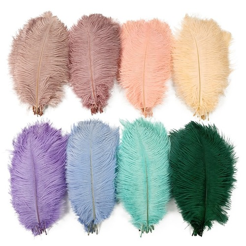 10Pcs/Lot Colored Ostrich Feathers Decor Table Centerpieces Party Decoration - Picture 1 of 43