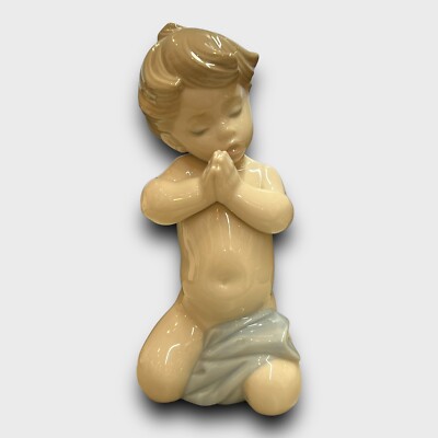 Vintage Lladro Spain 'A Child's Prayer' #6496 Porcelain Figurine