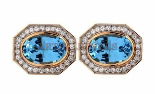 I Be Orecchini Calcite Blu 8x10mm In Argento 925 – Gioiello Con Pietra Naturale In Confezione Regalo 391112 K KB - 2
