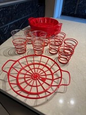 9 Reusable Paper Plate Holders & 8 Paper Cup Holders Picnic, BBQ Camping Party