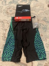 Speedo Men's Race Maze Swim Jammer - Blue/Green 24