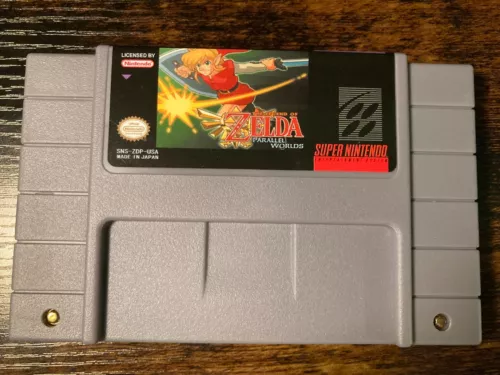 Zelda Parallel Worlds SNES 16-Bit Rom Game Cart USA NTSC English