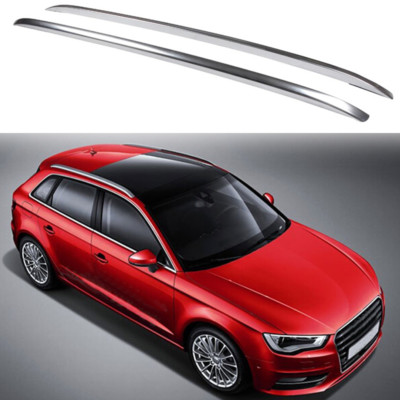 For Audi A3 8V Hatchback 2012-2018 Silver Aluminum Top Roof Rack Roof Rail Bar