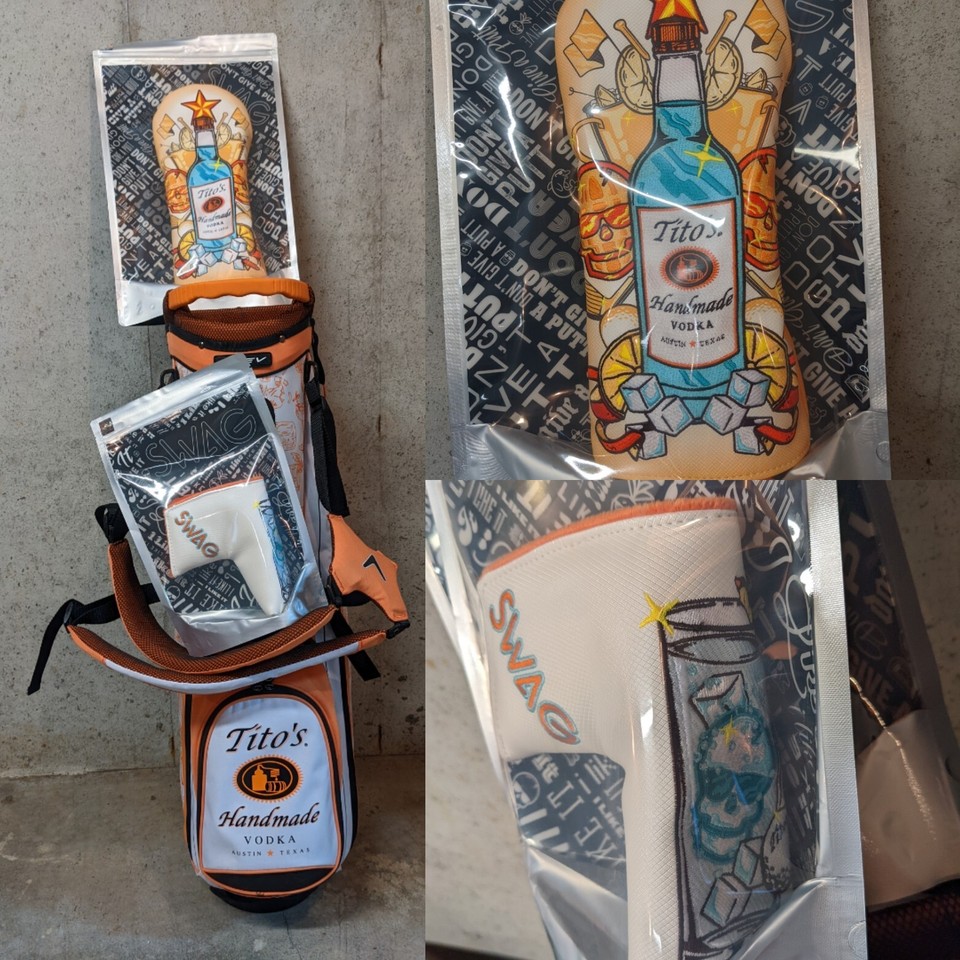 Titos Vodka Stand Golf Bag Swag Driver Putter Headcovers Callaway eBay