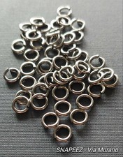 SNAPEEZ® II ULTRAPLATE® Gray Velvet Mattte Jump Ring 6mm. Made in USA.