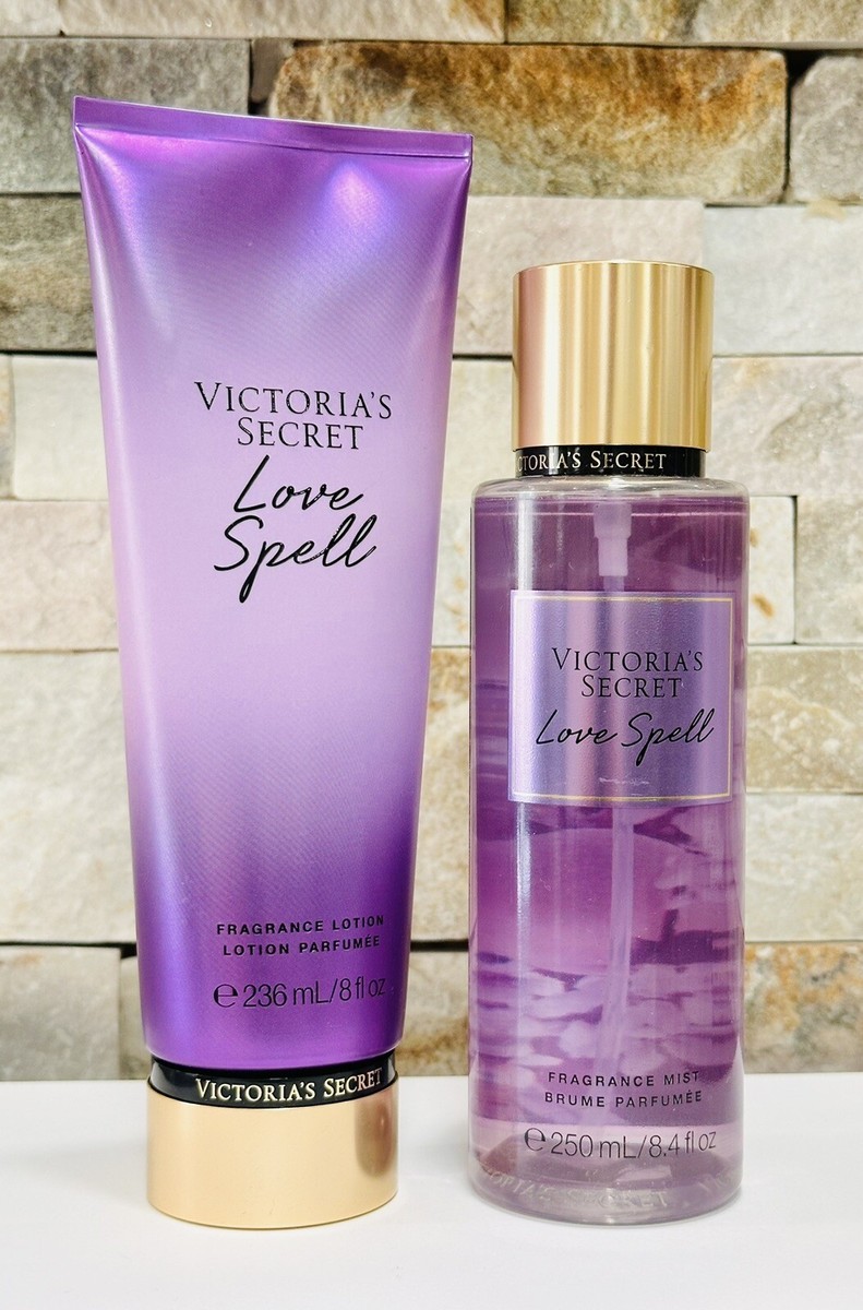 Victoria's Secret LOVE SPELL 8.4 oz Body Mist and Lotion SET | eBay