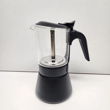  Joy Resolve Clear Brew Moka Pot (Black, 360ml) 