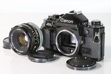  Mint Canon A-1 SLR 35mm Black, FD 50mm F1.8 S.C. from Japan A593