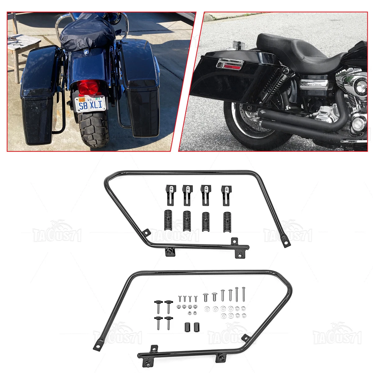 Dyna saddlebag hotsell brackets