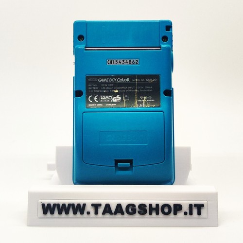NINTENDO GAME BOY COLOR AZZURRO model CGB-001 con SCHERMO IPS FAST SHIP 24H - Foto 5 di 13