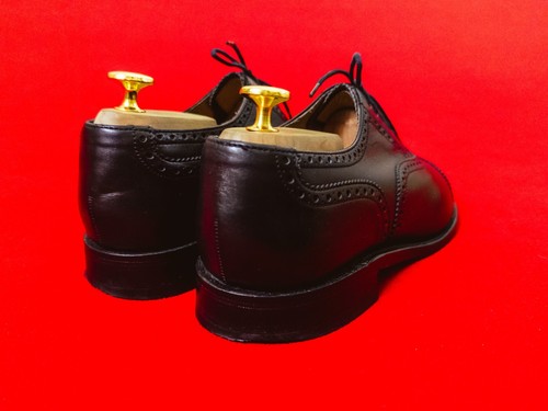 LOAKE Last Men Black Leather Oxford Brogues US 8.5 / EU 42 / UK 7.5 Dress Shoes - Picture 7 of 15
