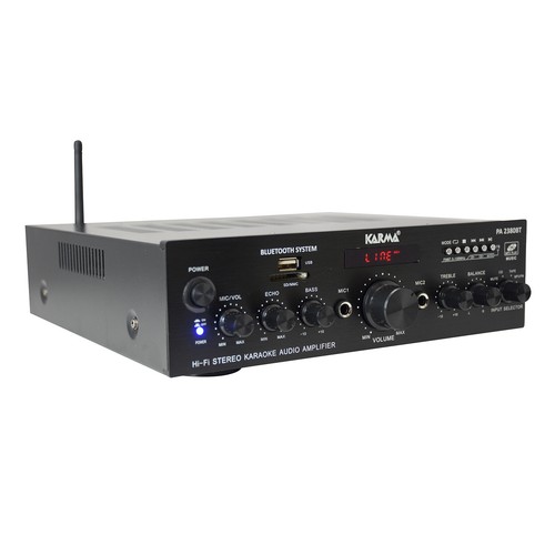 Amplificatore Stereo 2x50W 8 Ohm, Display, MP3, Bluetooth - Foto 4 di 6