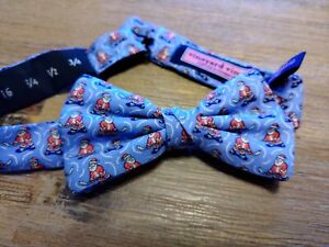 New Vineyard Vines Boys Santa Hockey Christmas Bow Tie Clip On Adjustable 191620365621 Ebay