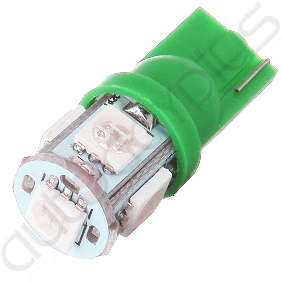 10 T10 194 Luz/Bombilla LED Verde Licencia Para Ford GMC Honda Lexus Benz Ram Subaru Foto 4 de 4