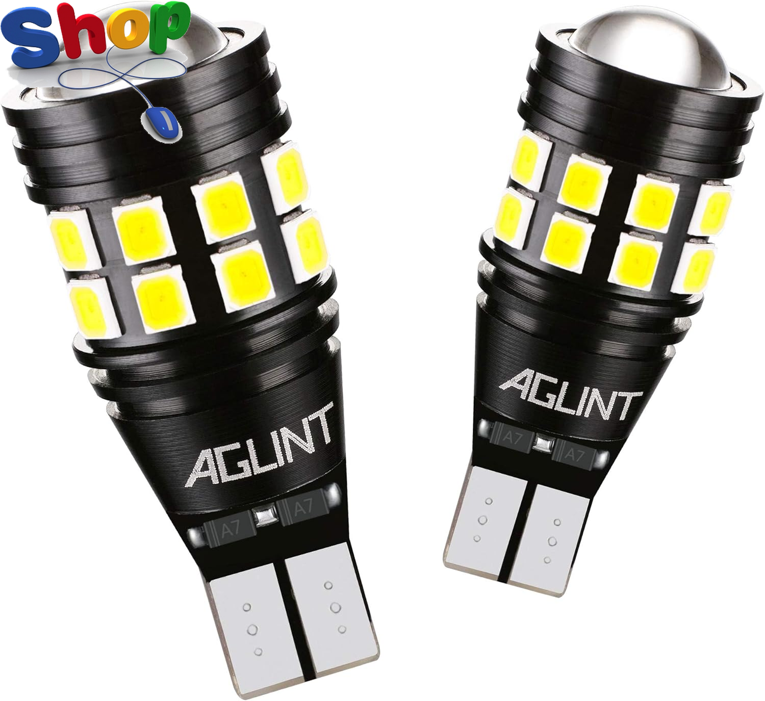 T15  W16W  LED  Bulbs  CANBUS  Error  Free  22SMD  921  912  955  Wedge  for  Ca