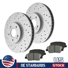 Front Disc Brake Rotors Ceramic Pads Kit For Hyundai Santa Fe Sport Kia Sorento