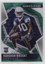 2021 Panini Rookies & Stars Green Pulsar Prizm 22/25 Nahshon Wright #145 nd3