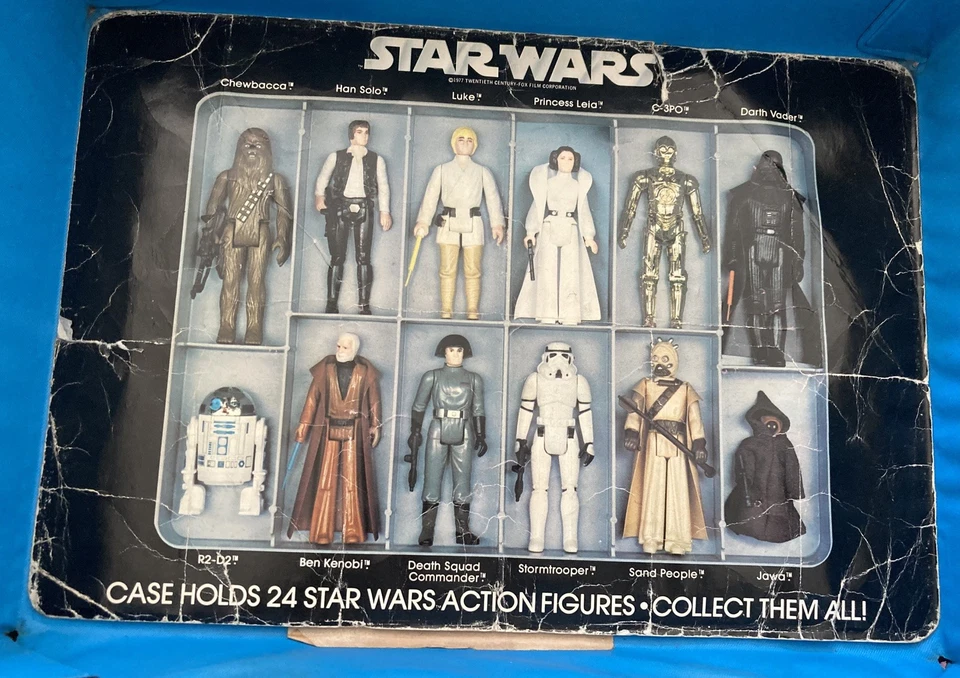 Star Wars Vintage 1977 22 Complete Original Kenner Figures with Vinyl Case - Image 2 of 4