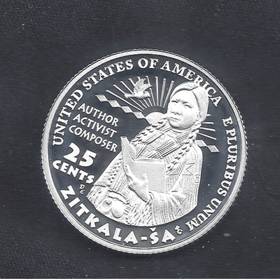 2024-S Silver Proof U.S. Quarter ZITKALA-SA - .999 Silver
