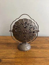 Vintage Folding Metal 3-Tier Display Tray, Chippy Shabby Chic French Cottage