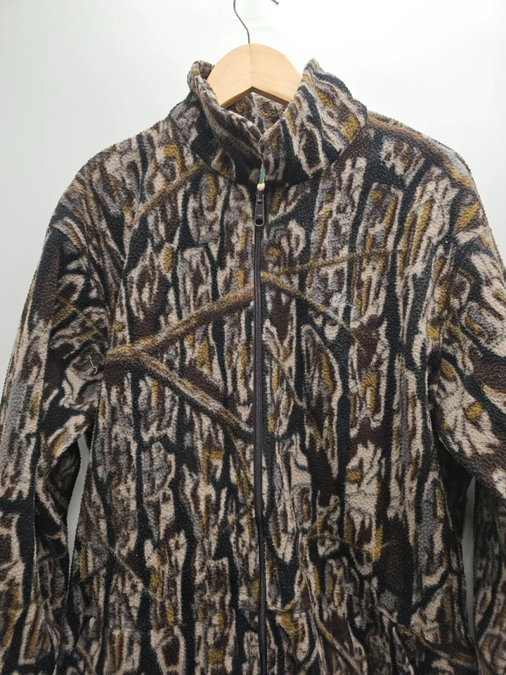 Cabela's Men's Hunting Fleece Jumpsuit Coveralls Camo Thermal Suit Vtg - Image 4 of 4