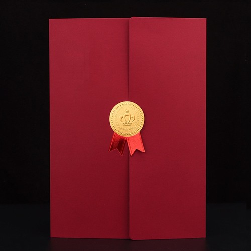Three-fold Page Award Certificate Holder A4 Document Folder Honor Shell - Picture 10 of 10