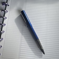 Lamy Rollerball Pen Safari Shiny ABS Plastic Body with Ergonomic Grip, Blue L314