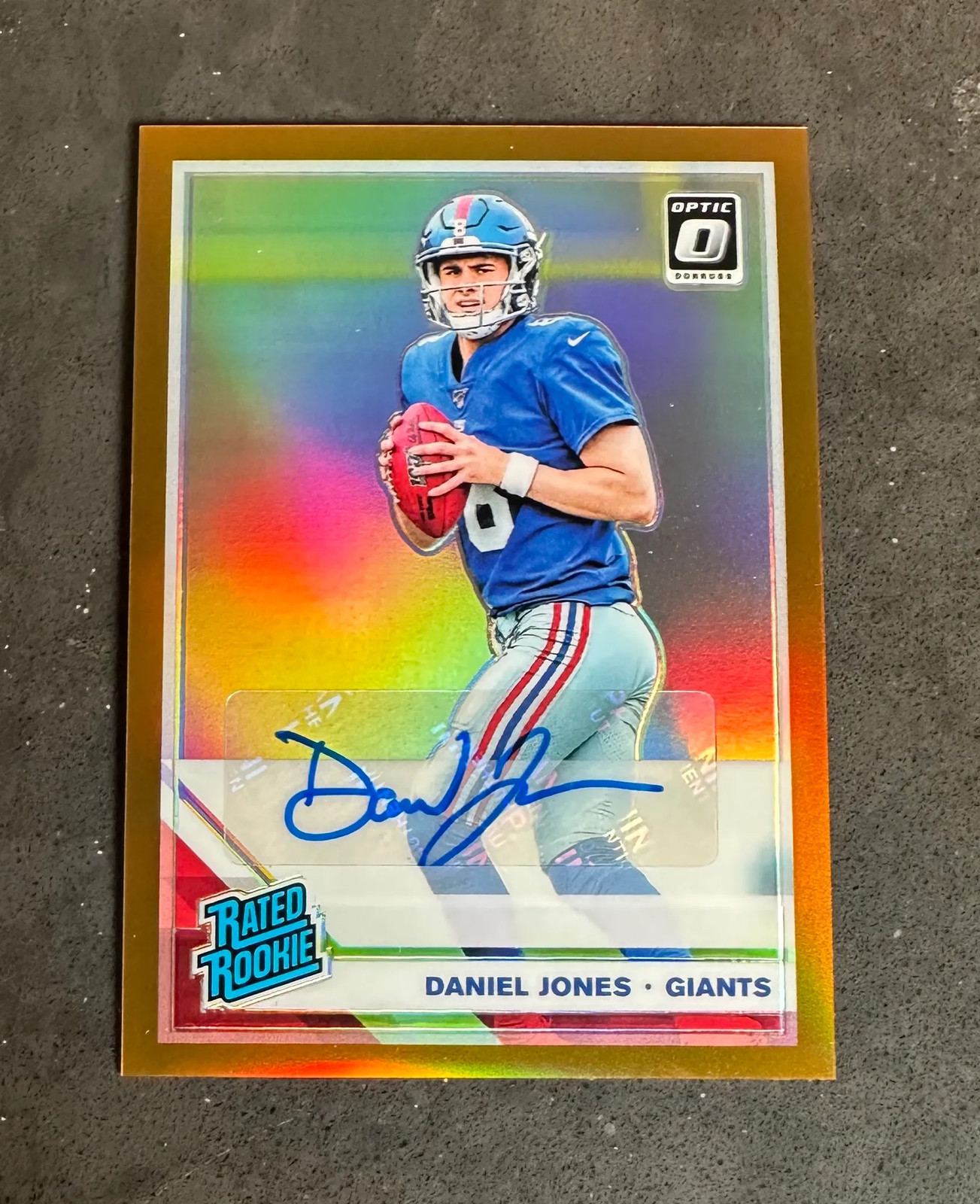 2019 Panini Donruss Optic Daniel Jones #154 Bronze Auto