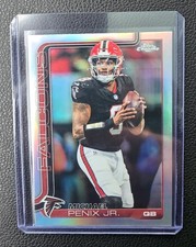 2025 TOPPS CHROME #15 MICHAEL PENIX JR. FALCONS REFRACTOR