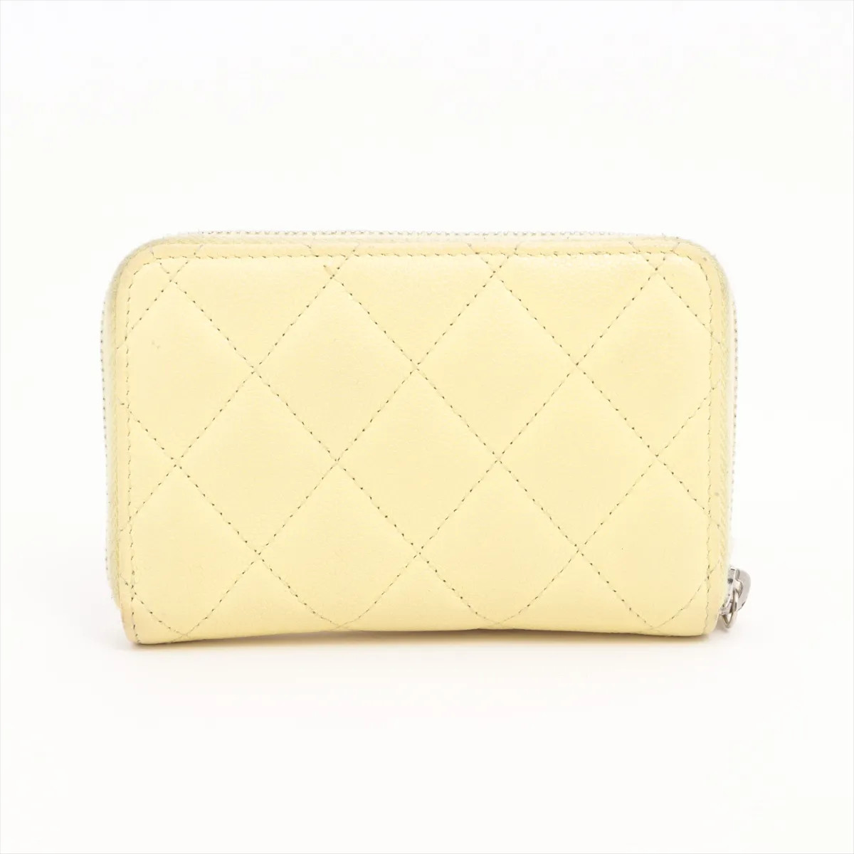 Chanel Matelasse Caviar Skin Coin Purse Yellow gold Silver Metal Fittings random thumbnail 2