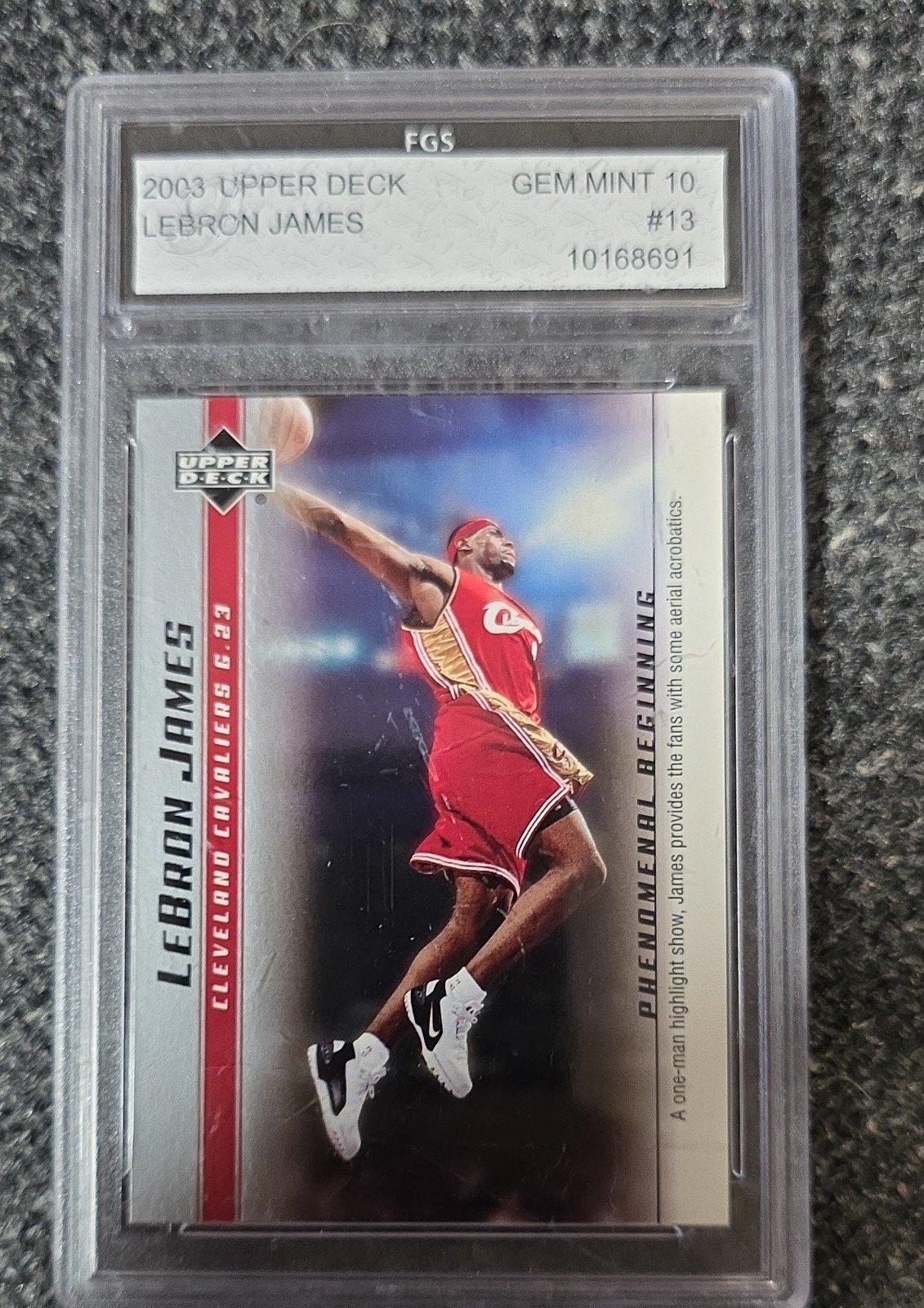 2003-04 Upper Deck Lebron James Phenomenal Beginning - LeBron James #13  FGS 10