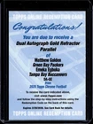 2025 Topps Chrome Emeka Egbuka/Matthew Golden Dual Autographs (RAW)