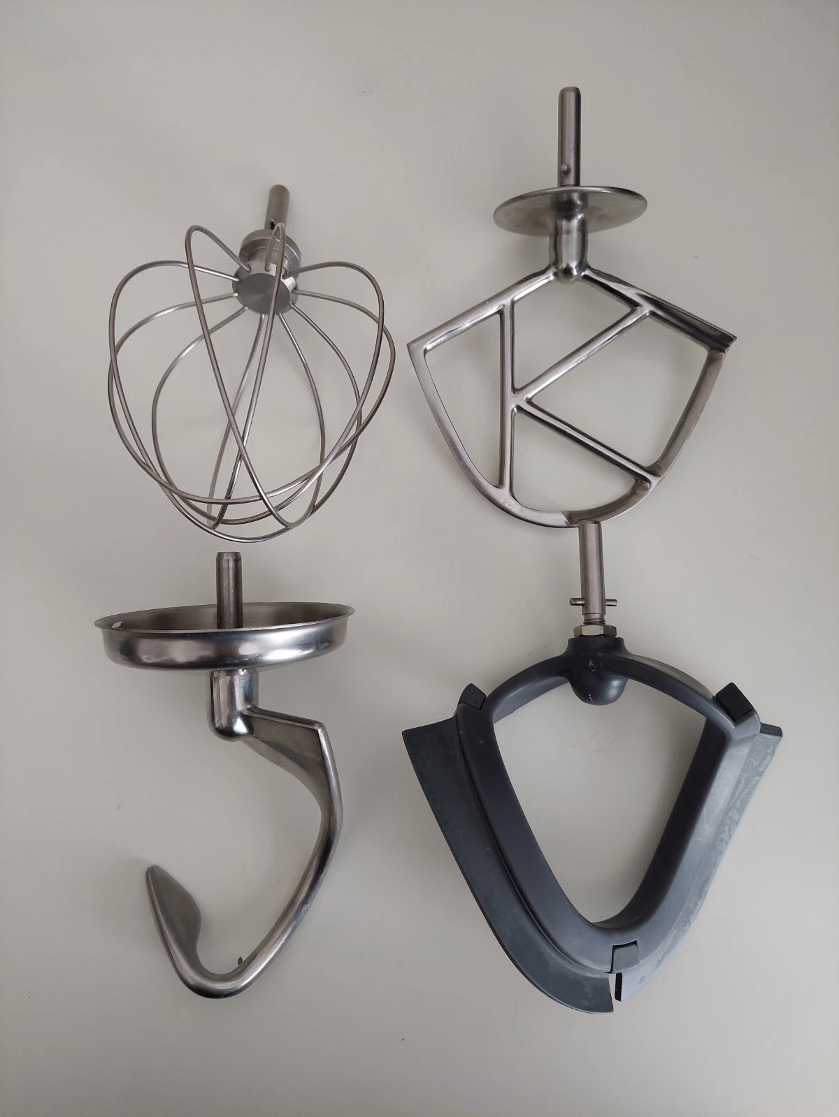 4x Kenwood Chef Mixer Attachments K-Beater Dough Hook Whisk Stainless Steel
Opens in a new window or