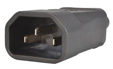 IEC Male In Line Plug With Easy Screw Terminal Wire Connections