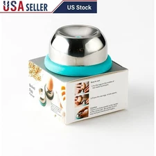 Egg Piercer Tool Stainless Steel Eggshell Remover W/ Safety Lock Easy Use