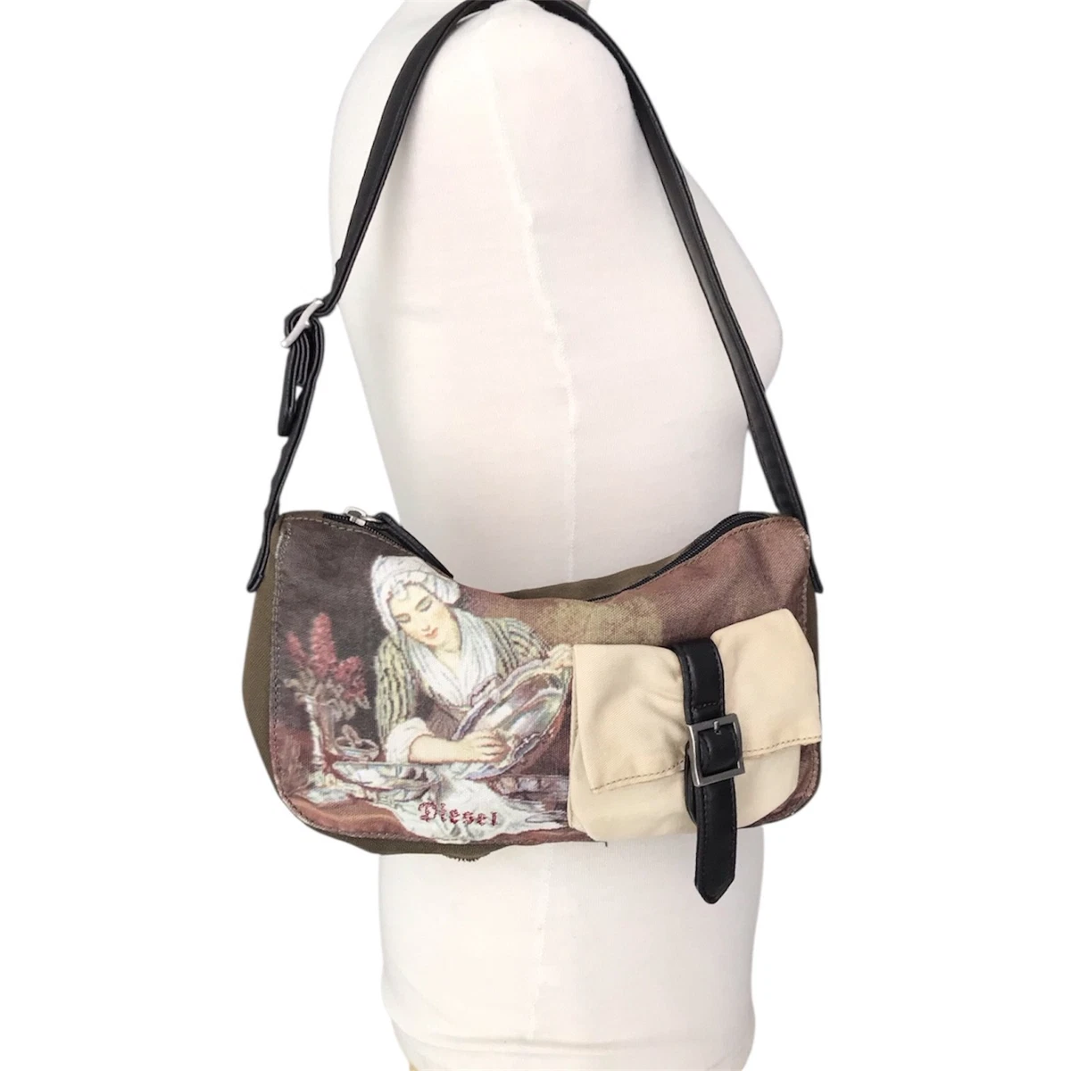 00s DIESEL leather Boston bag grunge Y2K 【公式通販】