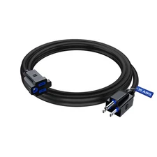 Extension Cord 6 Ft Black Power Cords Indoor 16 Gauge Wire SJTW Heavy Duty ET...