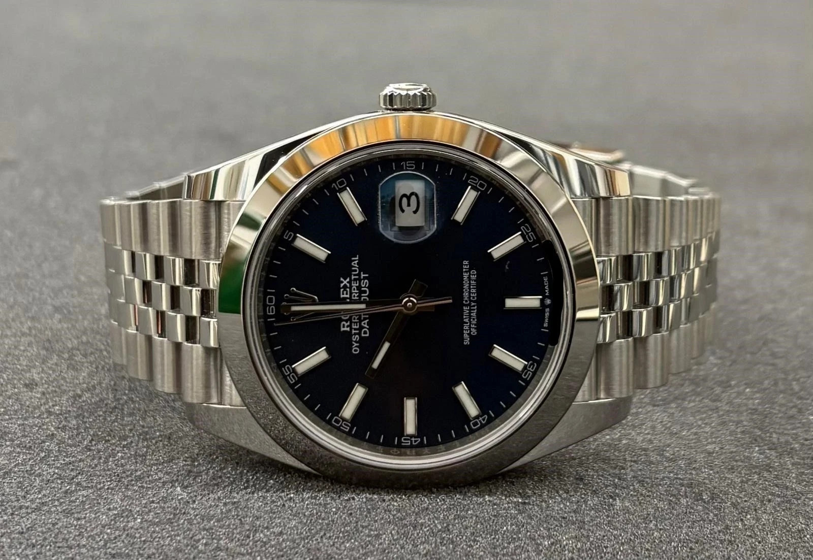 Rolex Datejust 126300 Blue Dial Date Stainless Steel Jubilee 41mm Men's Watch image 7