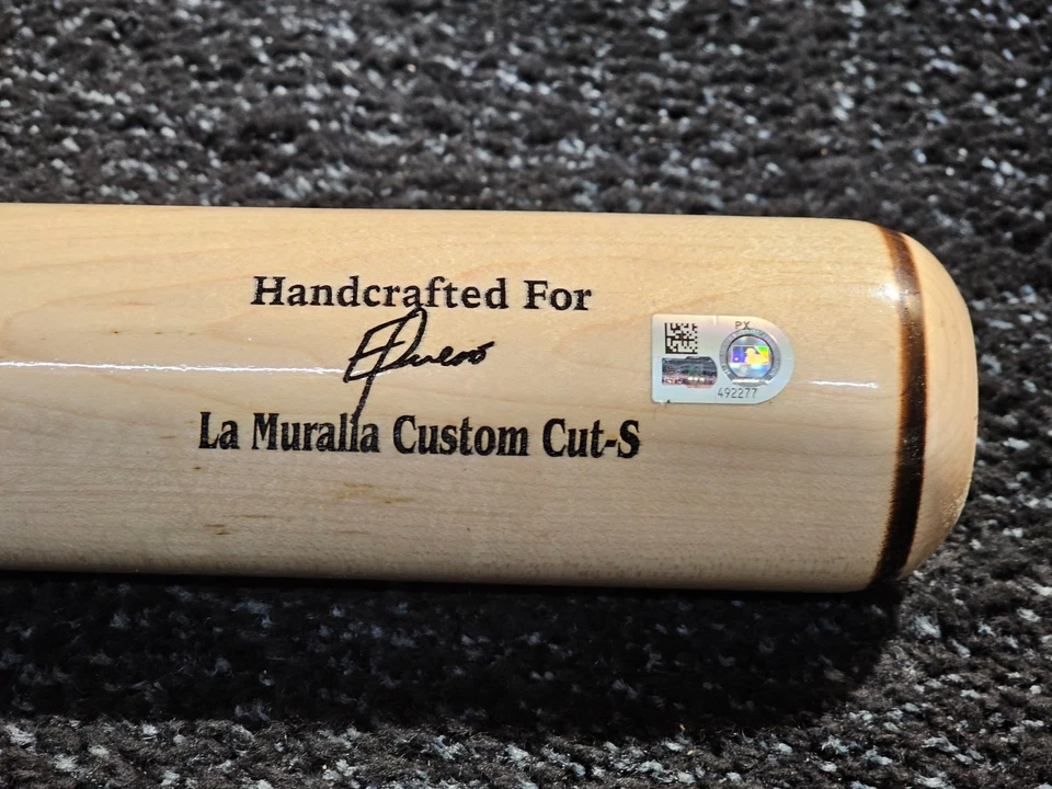 Bate de béisbol de madera Marucci de arce hecho a mano 34" perilla cónica, barril grande Foto 2 de 4