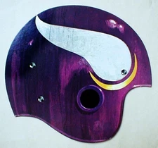 NFL Football Logo Poster Art Print 12x8in Metal Sign Vintage Minnesota Vikings