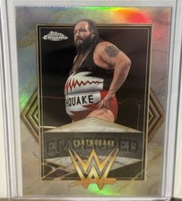 Earthquake 2026 Topps Chrome WWE #EMB-5 Embedded Refractor