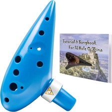 "Ocarina of Time" 12 Hole Plastic Zelda Ocarina,12 Hole Alto C Ocarina ,Replica