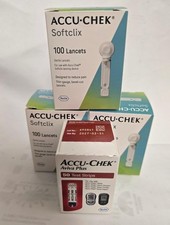 Accu-Chek Aviva Plus Blood Glucose Test Strips - Exp. 3/31/2027  Lancets