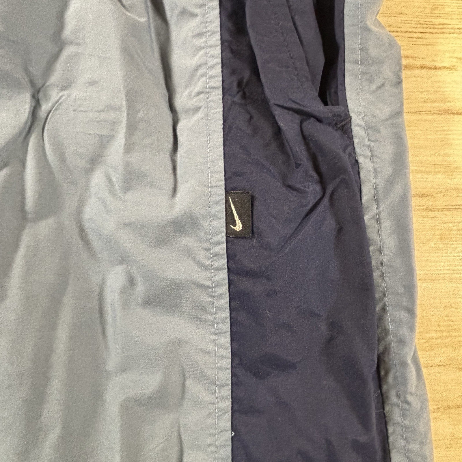 Nike Blue L Windbreaker Track Pants Lined Utility Pocket Zip Ankle Vents thumbnail 7