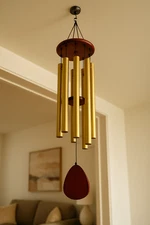 28" Wind Chimes Large Deep Tone Chapel Bells 6 Tubes Outdoor Garden Home Decor