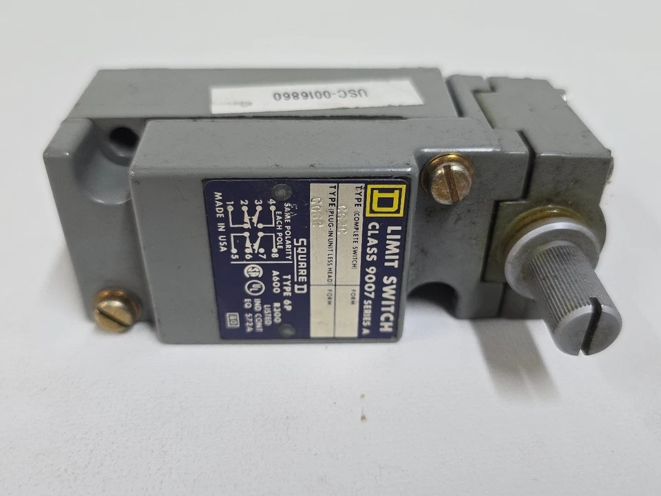 Square D 9007C62C Limit Switch Heavy Duty Rotary Head 10A 600VAC - Image 4 of 4