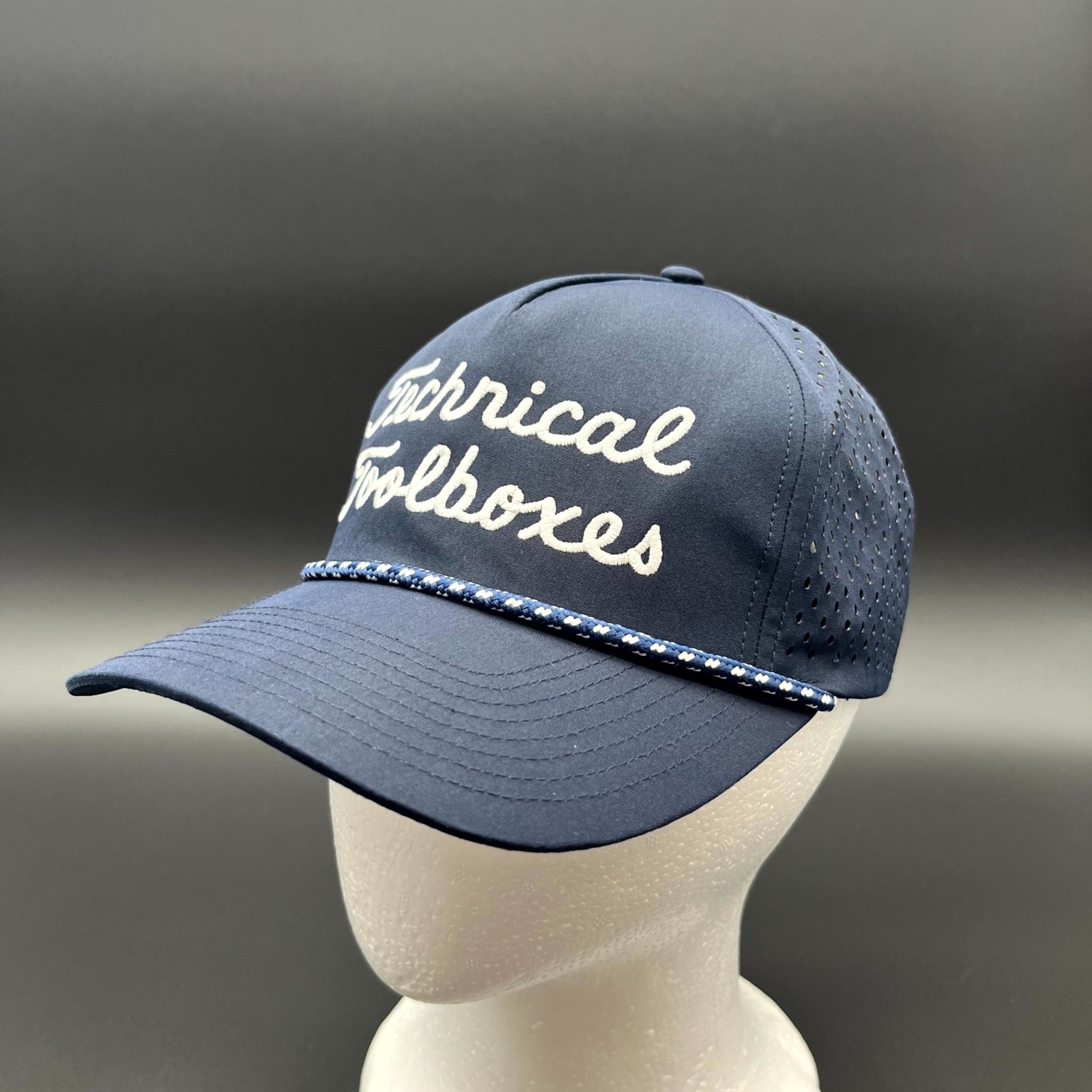 Technical Toolboxes Hat Mens Blue Snapback Cap Pe… - image 9