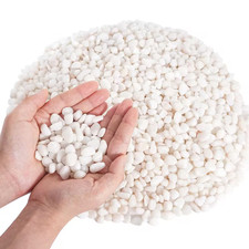 3/8 Inch 5 Lb. Small Rocks Decorative Rocks White Pebbles for Indoor Plants