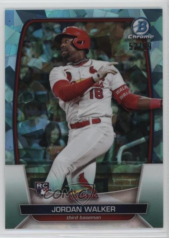 2023 Bowman Chrome Sapphire Edition Aqua 52/99 Jordan Walker #18 Rookie RC 0w27