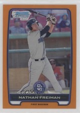 2012 Bowman Chrome Prospects Orange Refractor 15/25 Nate Freiman Nathan 0rd2